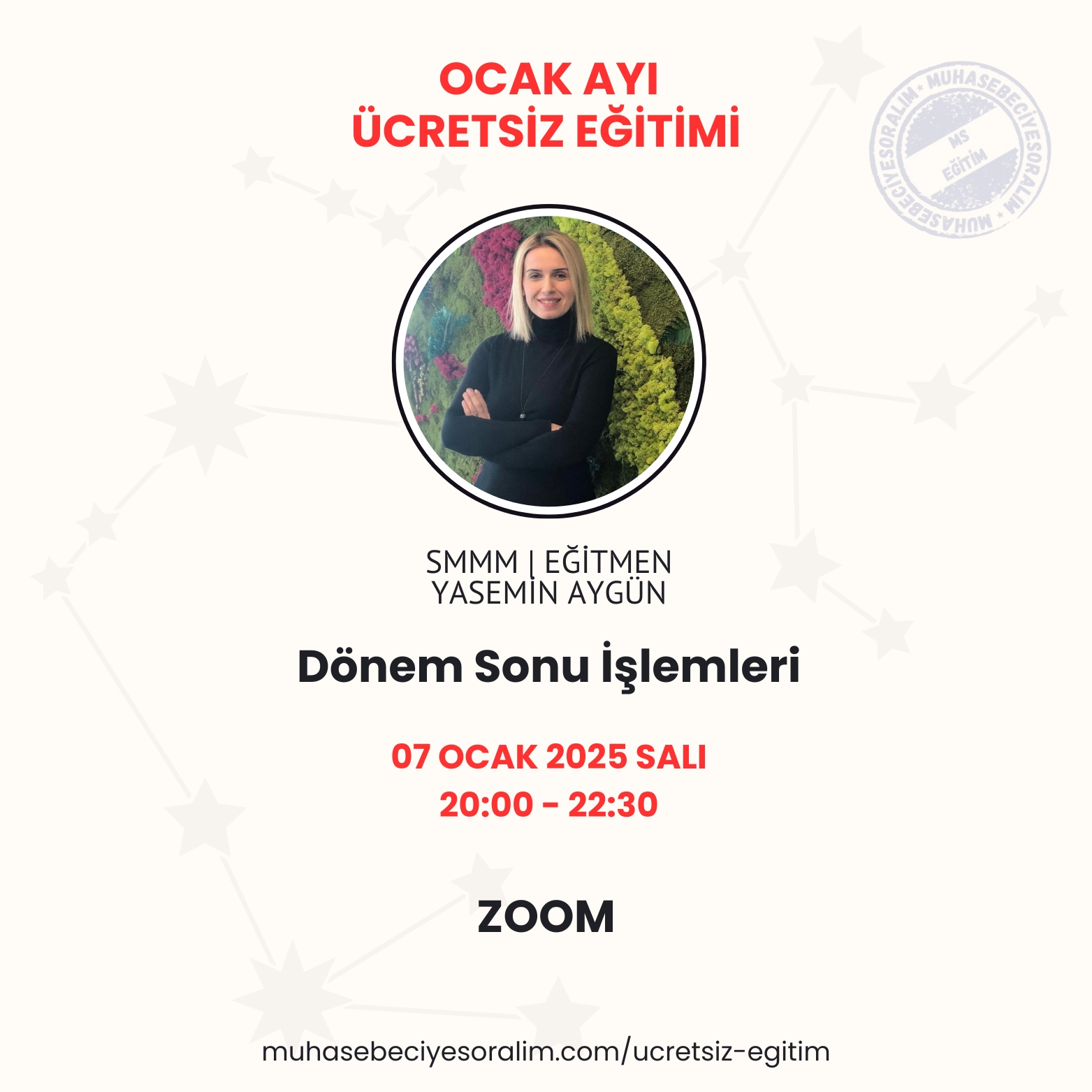 Dönem Sonu İşlemleri | 2025 Ocak Ayı Ücretsiz Eğitimi